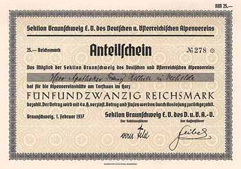 Sektion Braunschweig E.V. des Deutschen u. Österreichischen Alpenvereins