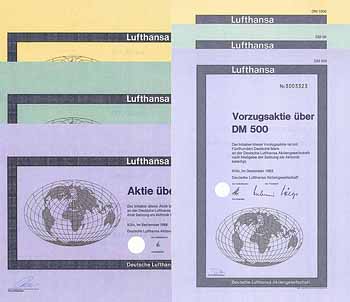 Deutsche Lufthansa AG (6 Stücke)
