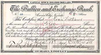 Bullion and Exchange Bank