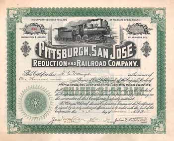 Pittsburgh, San Jose Reduction & Railroad Co.