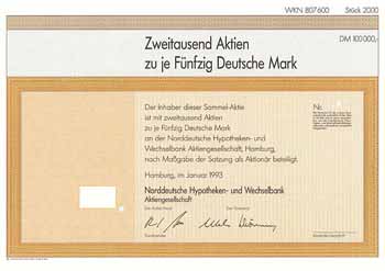 Norddeutsche Hypotheken- und Wechselbank AG