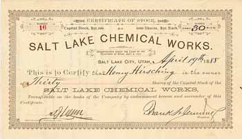 Salt Lake Chemical Works