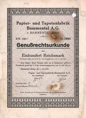 Papier- und Tapetenfabrik Bammental AG
