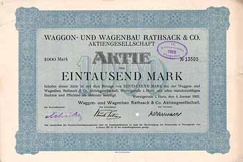 Waggon- und Wagenbau Rathsack & Co. AG