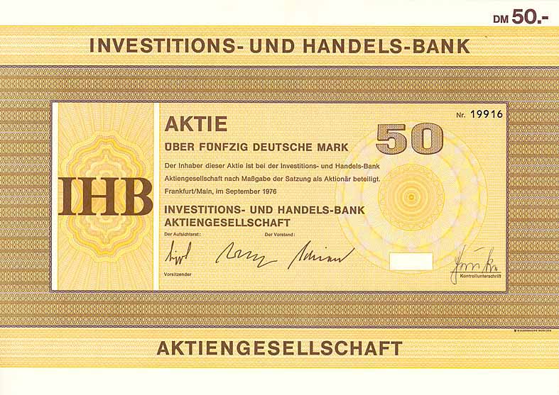 Investitions- und Handels-Bank AG