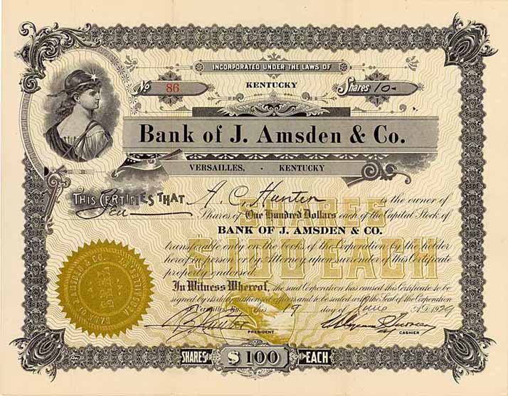 Bank of J. Amsden & Co.