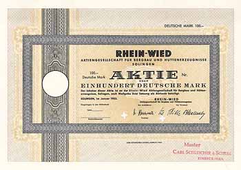 Rhein-Wied AG für Bergbau und Hüttenerzeugnisse