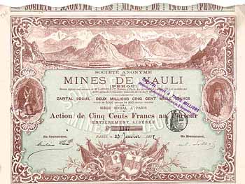 S.A. des Mines de Yauli (Pérou)