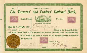 Farmers‘ and Traders‘ National Bank