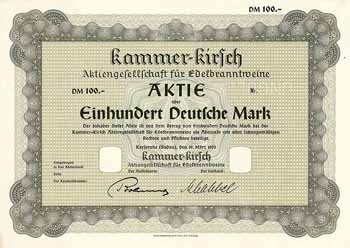 Kammer-Kirsch AG für Edelbranntweine
