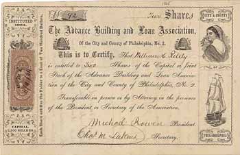 Advance Building and Loan Association of the City and County of Philadelphia No. 2