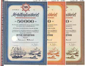 Deutsche Schiffahrtsbank AG (3 Stücke)