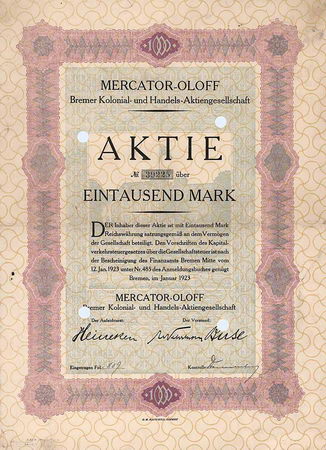 Mercator-Oloff Bremer Kolonial- und Handels-AG