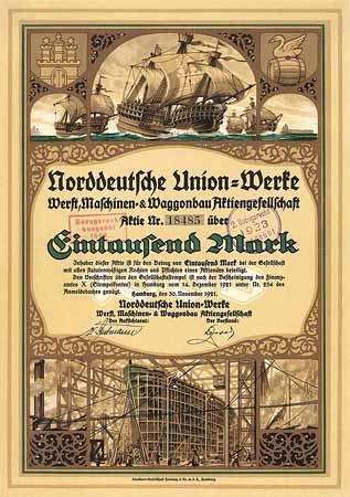 Norddeutsche Union-Werke Werft, Maschinen & Waggonbau AG