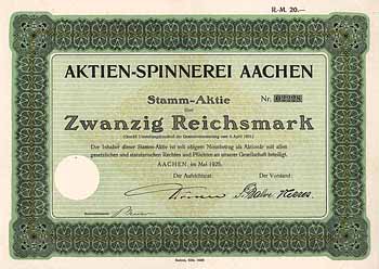 Aktien-Spinnerei Aachen