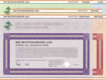 BHF Investment Management AG BHF-Deutschlandzins Lux (5 Stücke)