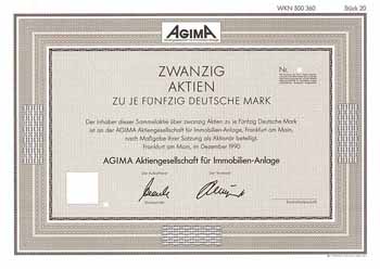 AGIMA AG für Immobilien-Anlage