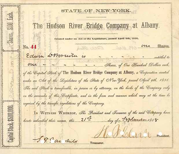 Hudson River Bridge Company at Albany