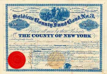 County of New York, Soldiers Bounty Fund Bond No. 3