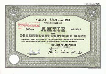 Kölsch-Fölzer-Werke AG