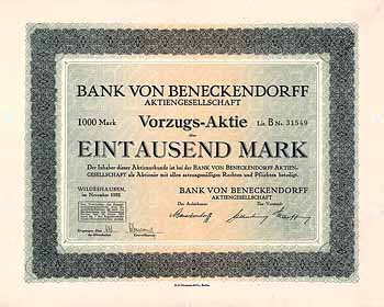 Bank von Beneckendorff AG