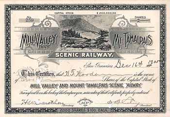 Mill Valley and Mt. Tamalpais Scenic Railway