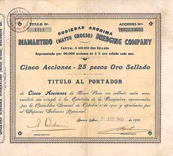 S.A. Diamantino (Matto Grosso) Dredging Company
