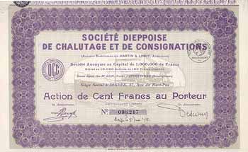 Soc. Dieppoise de Chalutage et de Consignations S.A.