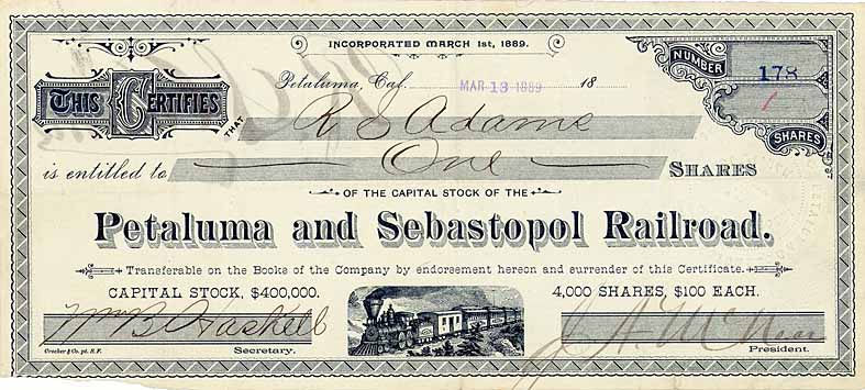 Petaluma and Sebastopol Railroad