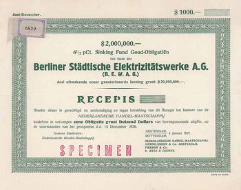 Berliner Städtische Elektrizitätswerke AG (BEWAG)