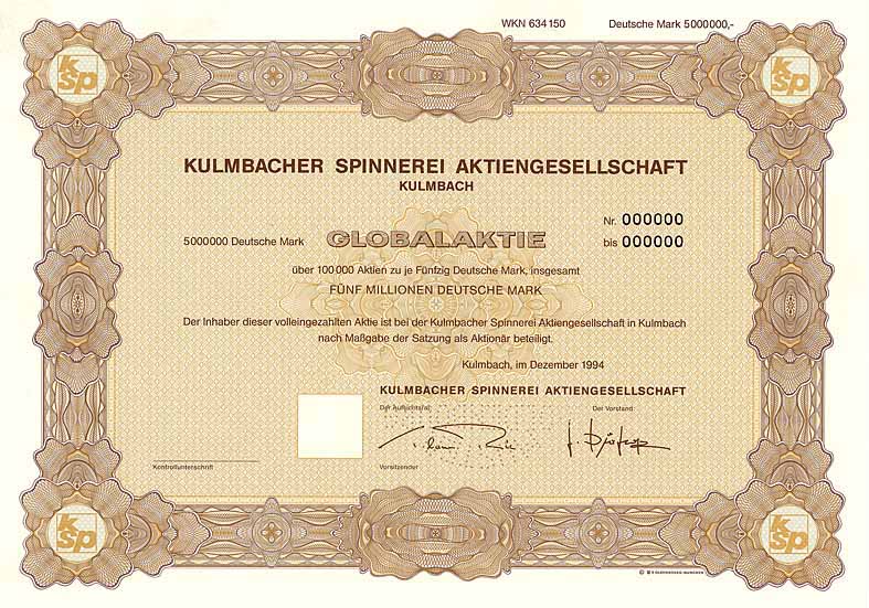 Kulmbacher Spinnerei AG