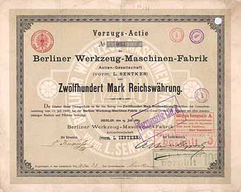 Berliner Werkzeug-Maschinen-Fabrik AG (vorm. L. Sentker)