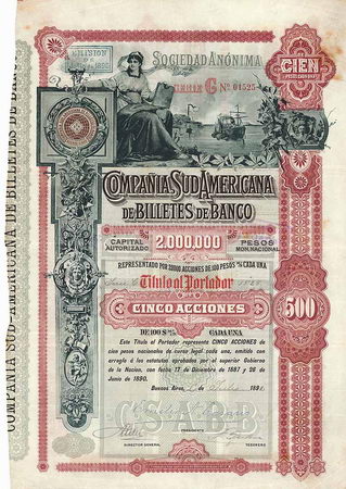 Compania Sud Americana de Billetes de Banco S.A.
