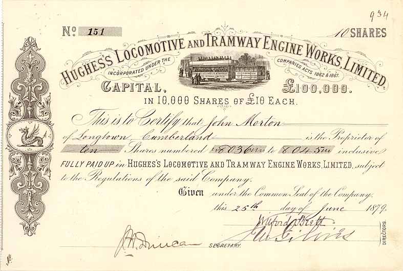 Hughes's Locomotive and Tramway Engine Works, Ltd.