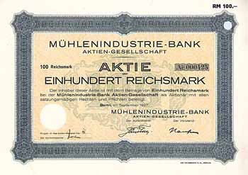 Mühlenindustrie-Bank AG