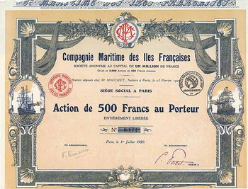 Cie. Maritime des Iles Francaises S.A.