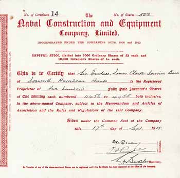 Naval Construction & Equipment Co.