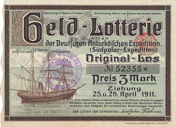 Geld-Lotterie zu Gunsten der Deutschen Antarktischen Expedition (Südpolar-Expedition)