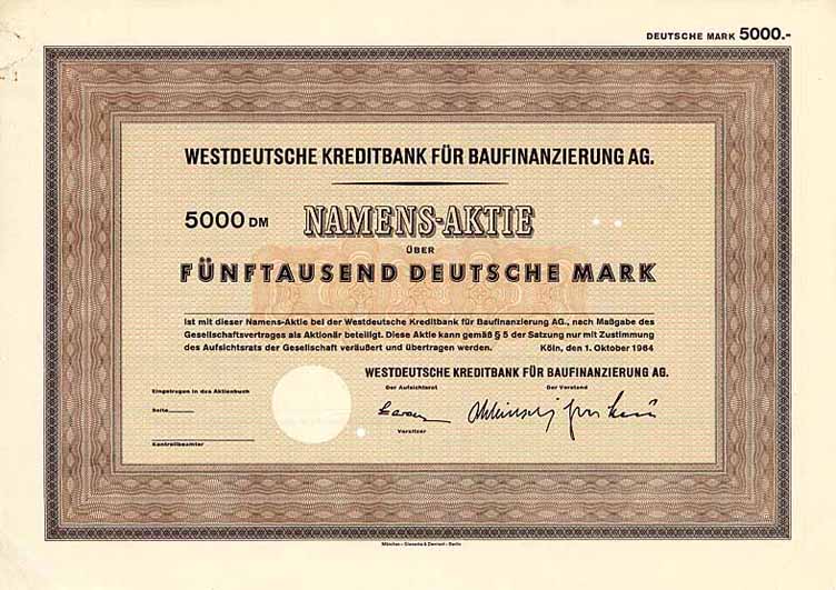 Westdeutsche Kreditbank für Baufinanzierung AG