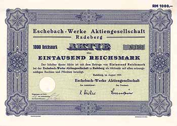 Eschebach-Werke AG