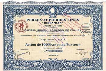 Perles et Pierres Fines “Hindamian” S.A.