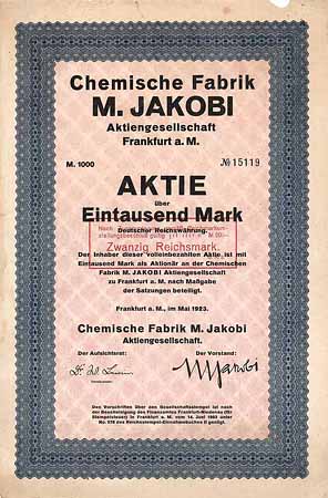 Chemische Fabrik M. Jakobi AG