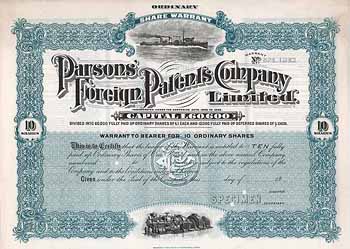 Parsons’ Foreign Patents Company Ltd.