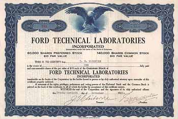 Ford Technical Laboratories Inc.