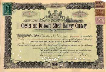 Chester and Delaware Street Railway