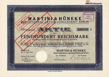 Martini & Hüneke Maschinenbau-AG