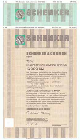 Schenker & Co. GmbH ( 2 Stücke)