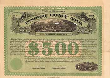 Pontotoc County Bond - Selma, Marion and Memphis Railroad