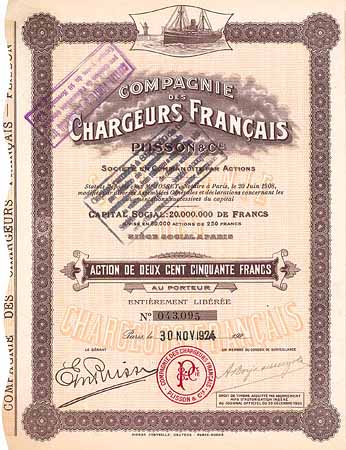 Cie. des Chargeurs Francais Plisson & Cie.