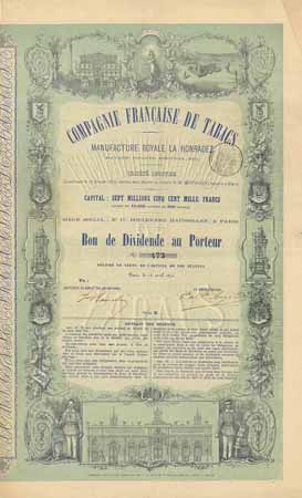 Cie. Française de Tabacs Manufacture Royale La Honradez S.A.